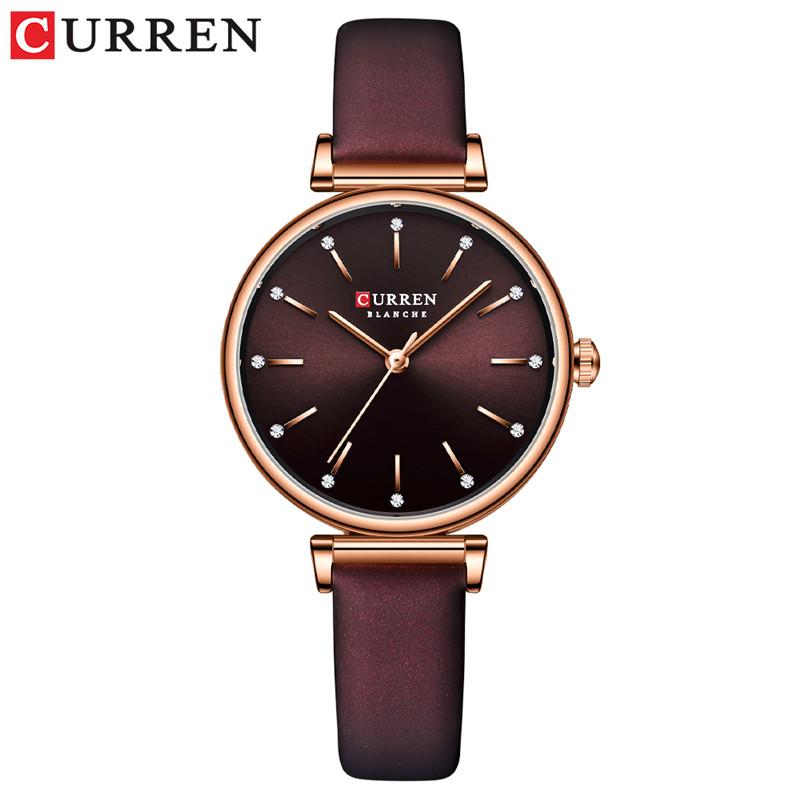 CURREN Women Watch Top Brand Luxury Blue Female Waterproof Clock Stainless Steel Bracelet Fashion Simple Ladies Wristwatch 9081