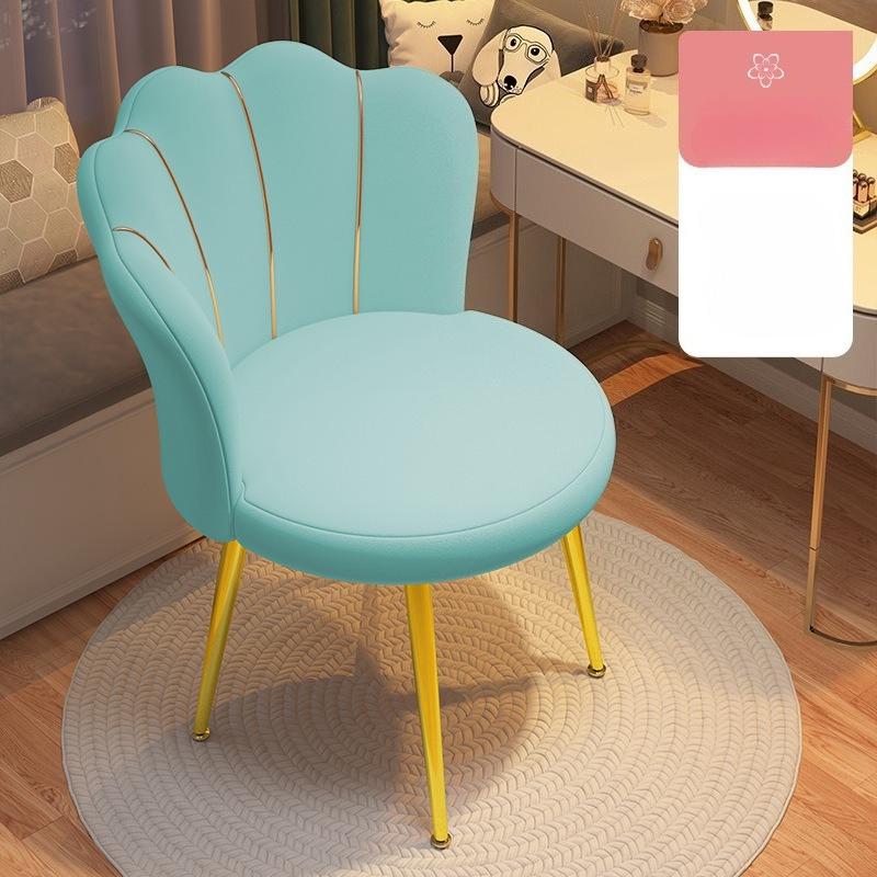 Elegant Tufted Dressing Stool for Bedroom Girls Women, Upholstered Princess Accent Desk Chair for Office Study