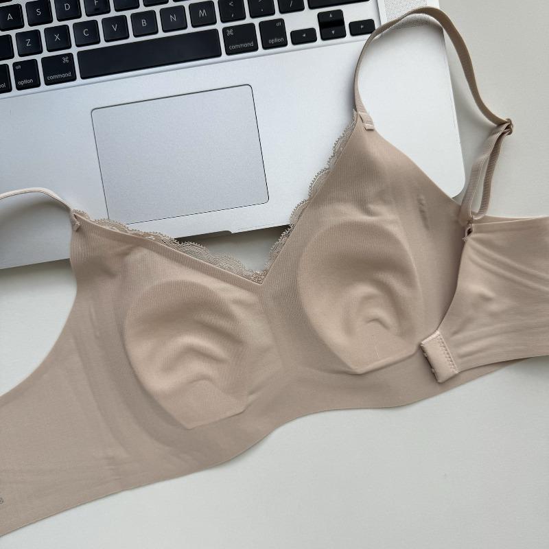 Liquid Foundation Seamless Soft Support Underwear Summer Thin Breathable Anti-sagging Close Sub-breasts Small Breasts Gather Invisible Bra Cover