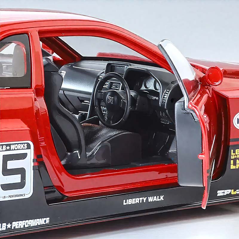1/24 Nissan GTR R34 Technical Modified Alloy Car Model with Sound Light Features Kids Toy Collectible Gift Sports Car Decor Holiday Gift
