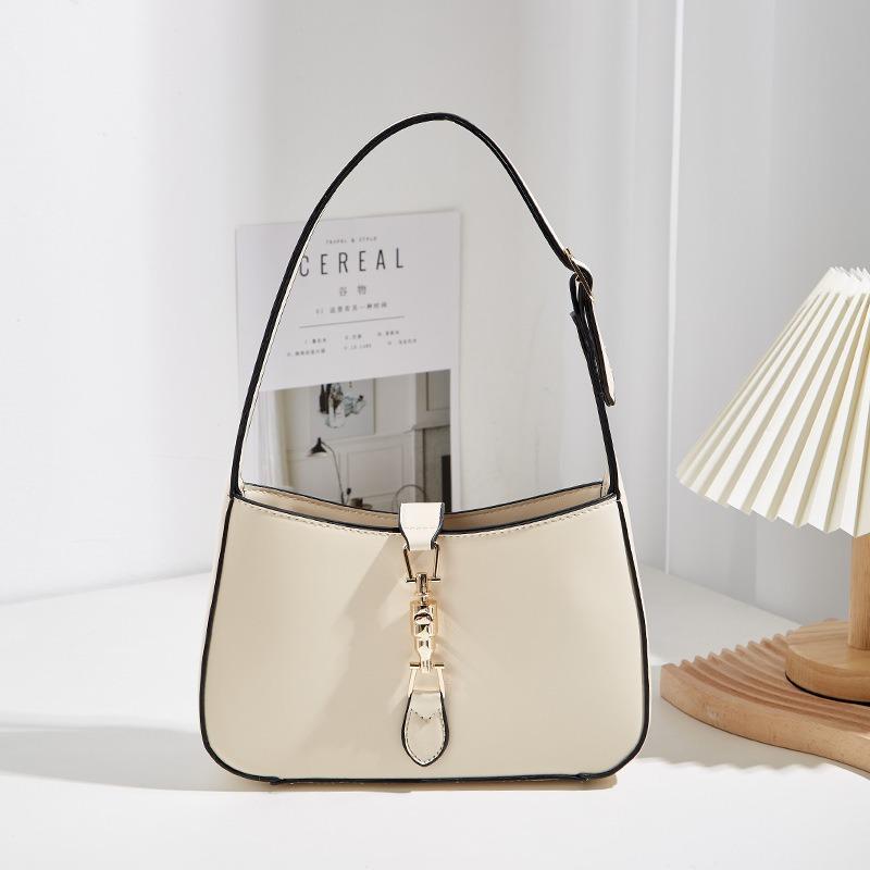 New Versatile Small Bag Women's Bag High-end Shoulder Bag Autumn and Winter Texture Baguette Bag Underarm Bag