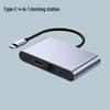 USB-C 4-in-1 Docking Station for Apple Laptop/iPad with HD Converter, USB 3.0 & 100M Network