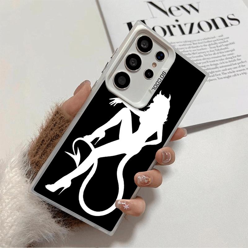Devil Girl Silhouette Cool Shockproof Phone Case for Samsung Galaxy S26 Edge S25 Ultra S24 FE S23 Plus S21 Cover Anti Fall Funda