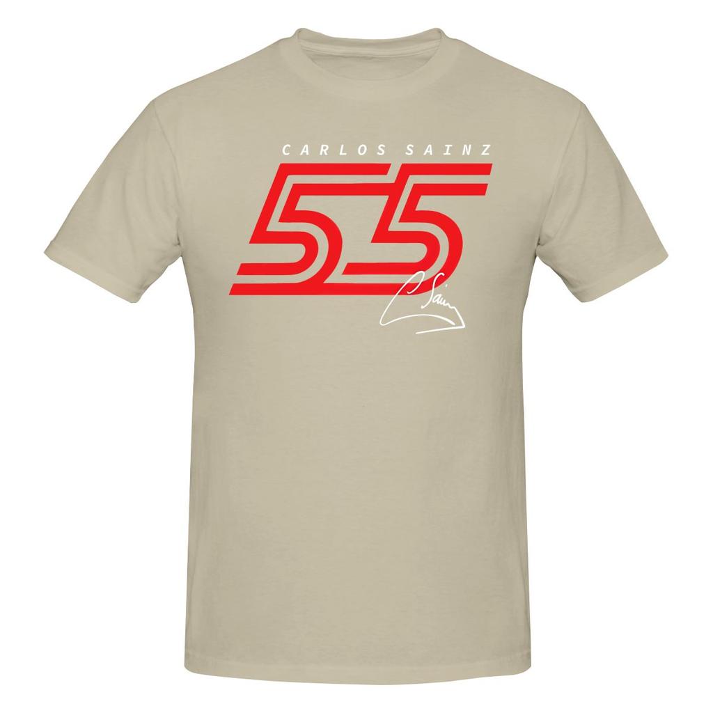 Anniversaire Drôle Unisexe Unisexe Carlos Sainz 55 Unisexe T-shirt Imprimé Unisexe T-shirt Shirt Musculation