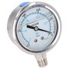 Vacuum Pressure Gauge Test Meter 1 4in NPT Dual Scale Stainless Steel for Water Oil ‑0.1‑0Mpa