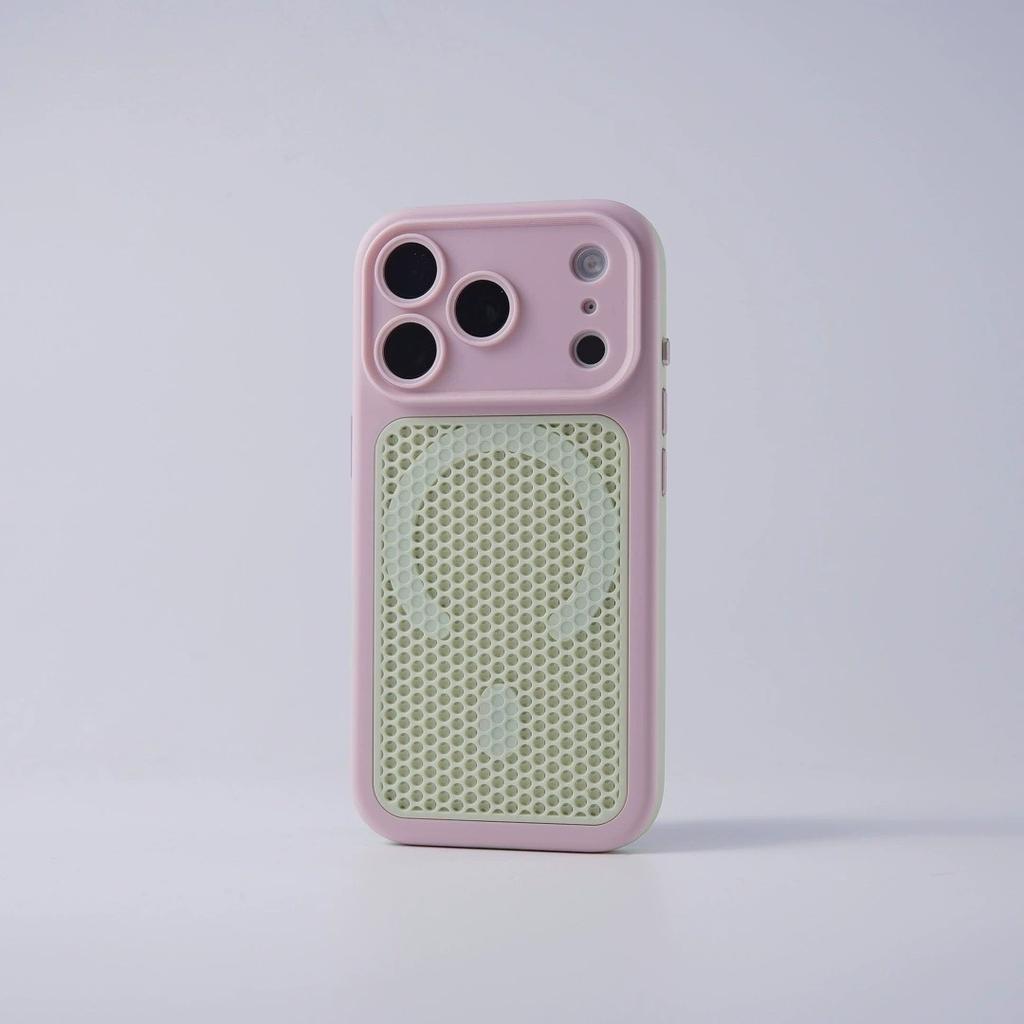 Skin-sensitive heat dissipation magnetic attraction is suitable for iPhone18promax matte mobile phone case Apple 17 all-inclusive anti-drop PC hard