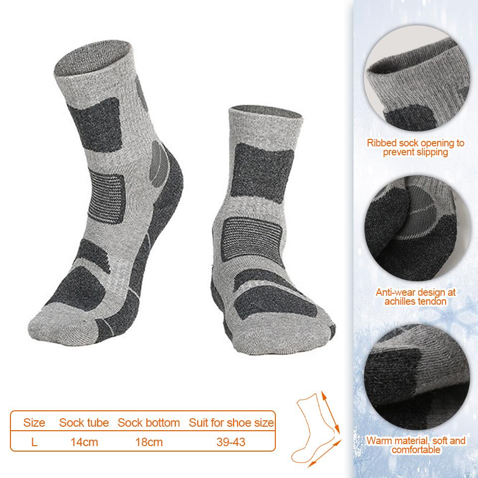 

Getinfit Merino Wool Socks High Elasticity Shock Absorption And Buffering Thickened For Warmth Hiking And Camping Socks Unisex