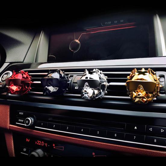 

1 комплект автомобильный креативный парфюмерный зажим Vent Bulldog аромат освежитель воздуха парфюмерный автомобиль