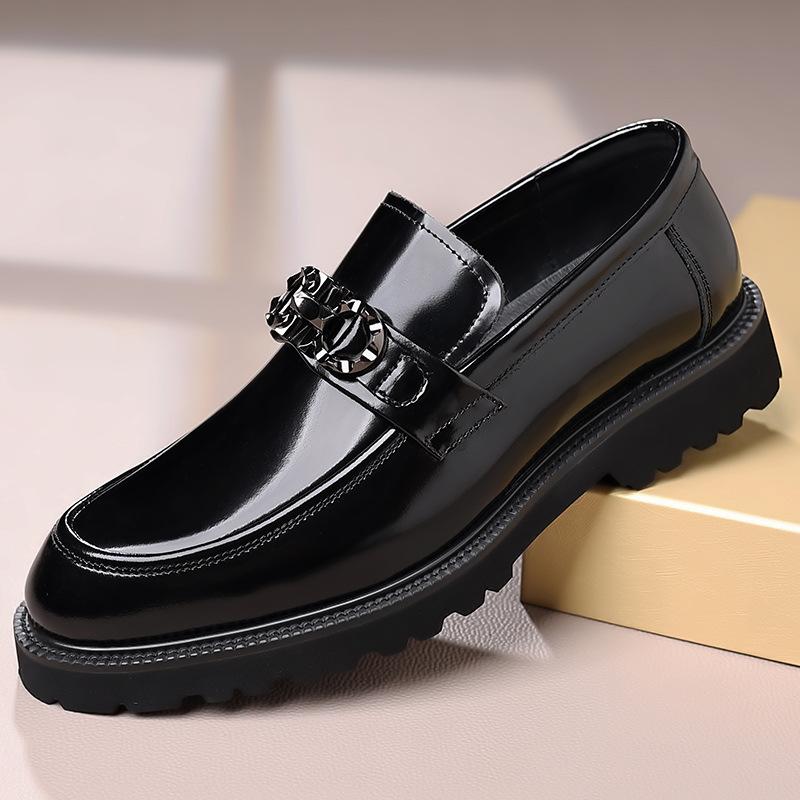 Mocasini pentru bărbați în stil britanic Pantofi din piele de afaceri Pantofi pentru bărbați din piele naturală pantofi casual pantofi pentru bărbați din piele lăcuită