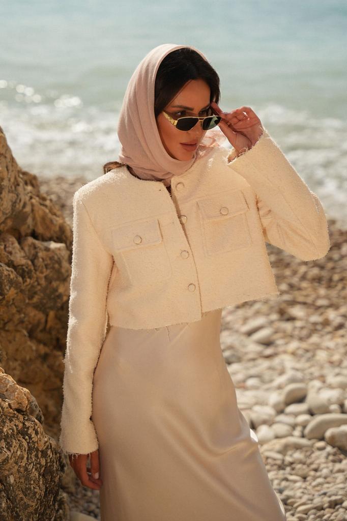 Powder Pink Shawl with Lace - 100X100 , Premium Cotton