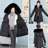 Medium and long waist pie overcomes women's winter new products, loose fashion hooded down cotton jacket women