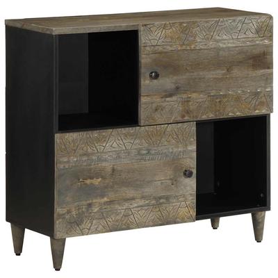 Komoda 80X33X75 Cm Drewno Lite Mango