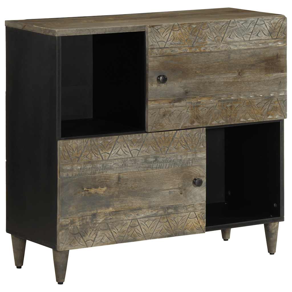 Komoda 80X33X75 Cm Drewno Lite Mango