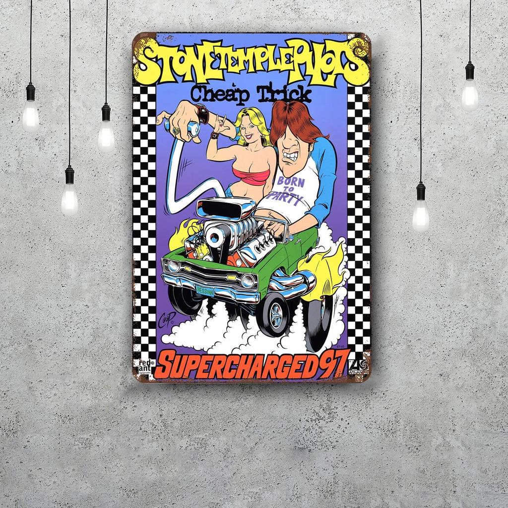 Stone Temple Pilots Band Retro Vintage Tin Sign Poster Decorative Plaque Metal Plate Wall Decor