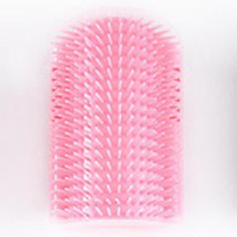 Новый угловой скребок-массажер для кошек, когтеточка, когтеточка, когтеточка, щетка-расческа для кошек, массажный угловой скребок, товары для домашних животных розовый