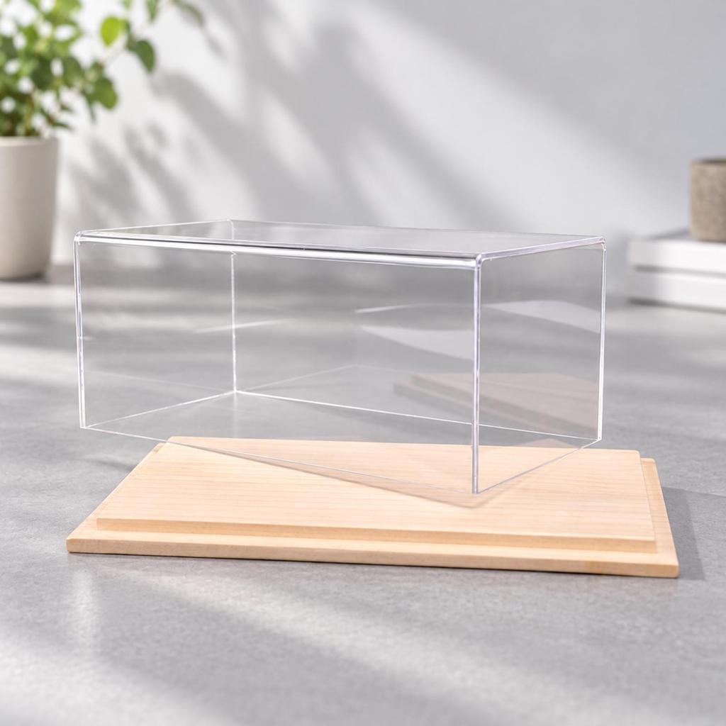 Display Case Transparent 1:24 Scale Model Car Tabletop