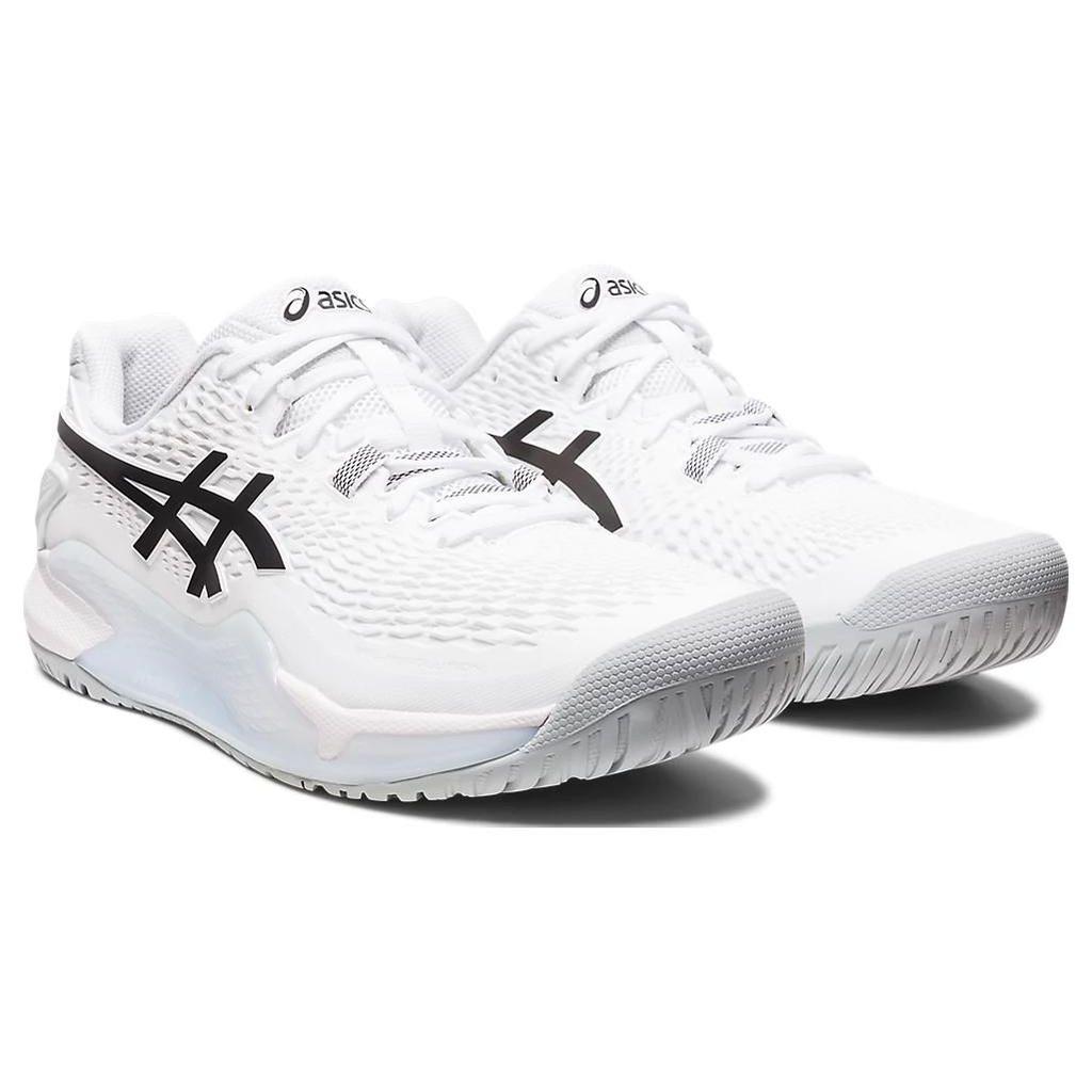 Asics Gel Resolution 9 White Black Men Sneakers 1041A330-100