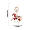 Traditional Pony Keyring Vintage Handbag Pendant Stylish Zodiac Animal Badge  Anniversary