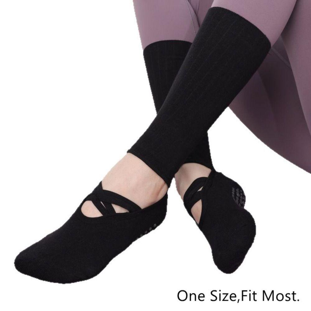 Breathable Yoga Socks Cotton Strappy Grip Sock New Pilates Socks  Ballet