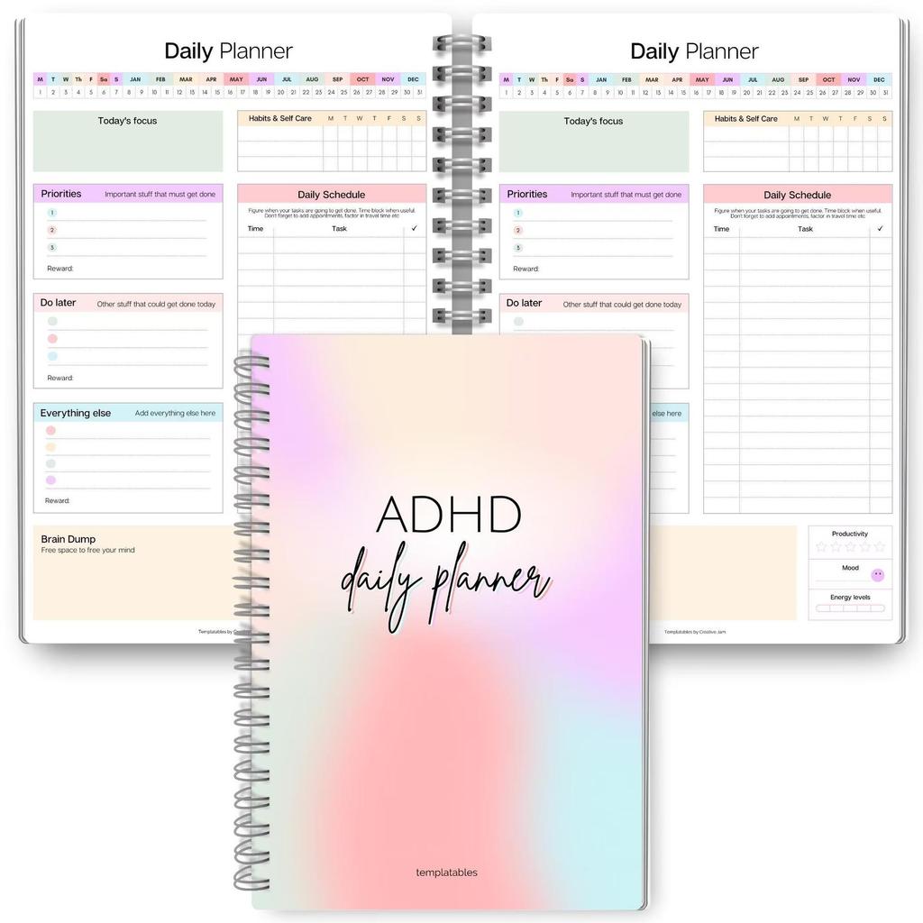 ADHD Daily Planner: Cross-Border Edition
