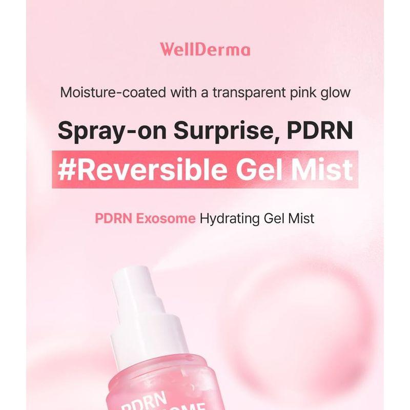WellDerma Hydratační gelový sprej s PDRN a exozomy
