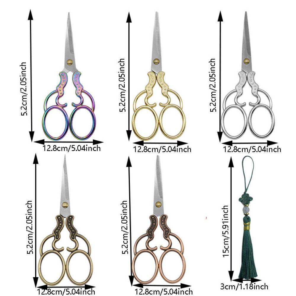 Floral Pattern Sewing Scissors Zinc Zinc Zinc Alloy Embroidery Needlework Tools  Everyday Use