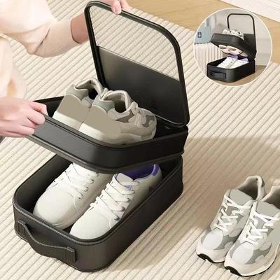 Borsa Organizzatore per Scarpe Portatile a 3 Strati Poliestere Valigia Custodia da Viaggio con Cerniera Valigie Borsa da Viaggio Tote Accessori da Viaggio