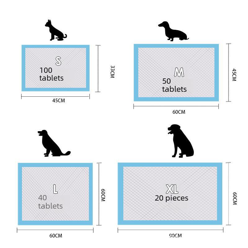 Verdickte desodorierende Einweg-Urinpads für Hunde – saugfähige Haustierwindeln