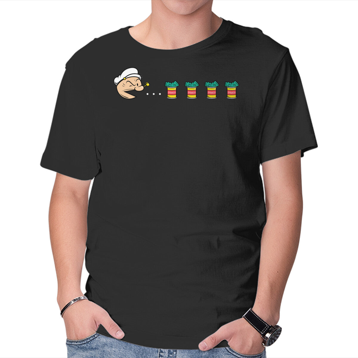 Unisex Crew Neck T-Shirt Pac-eye Graphic Short Sleeve Casual Tee XXXXL