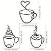 Vintage Wall Hanging Coffee Wall Hangings Handmade Wall Sculpture Interior Wall Decorations Iron Paintings