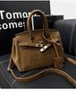  Stylish PU Tote Shoulder Bag for Women Large Capacity Retro Crossbody Bag for Daily Use