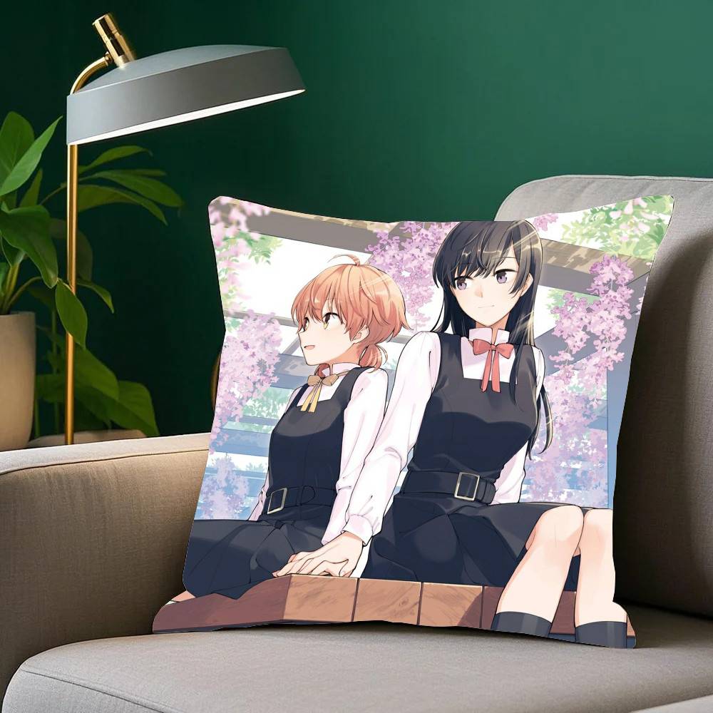 Bloom Into You Bilibili Animation Pillow Case Sofa Cushion Cover Room Home Decoration