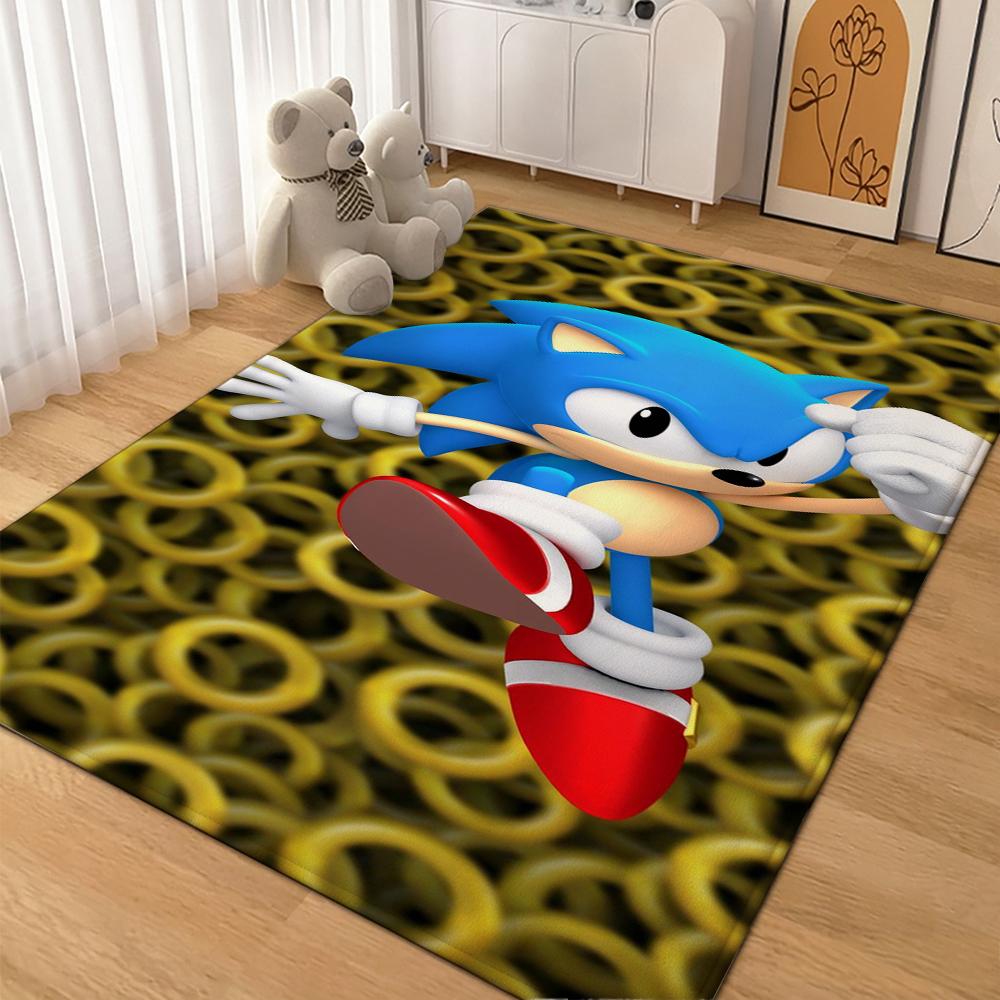 Sonic Hedgehog Carpet Non Slip Rug Plush Rug Small Rug Kitchen Floor Mat Outdoor Rug Non Shedding