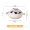 Spodumene Pots for Cooking 2.2L Casserole Ceramic Clay Pot for Cooking Cookware Pots and Pans High Temperature Cooking Crock Pot