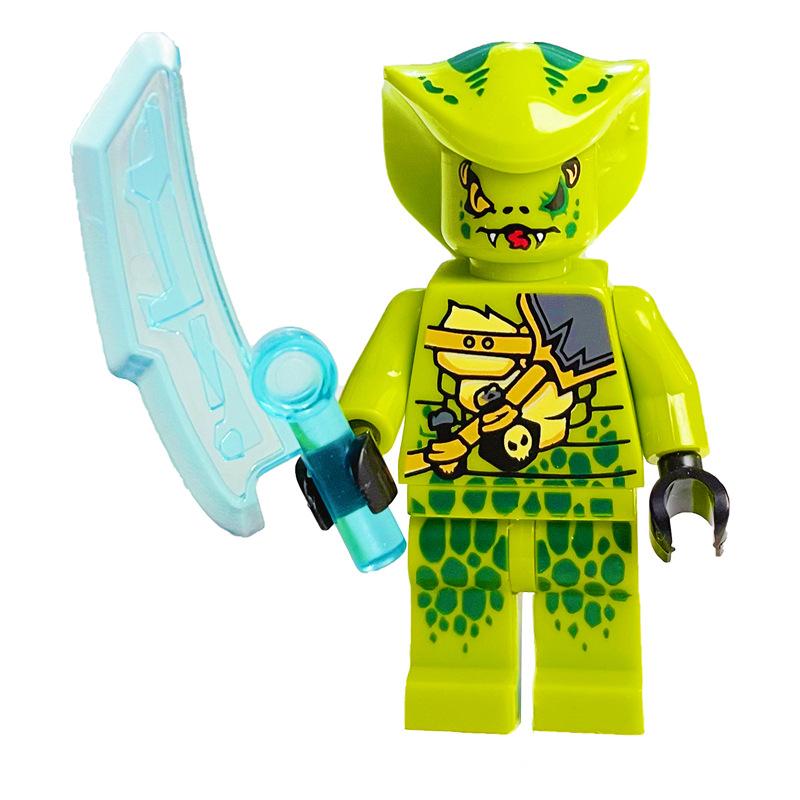 Ninja Warrior Superhero Doll With Weapon Single Building Block Assembly Toy