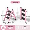 Folding Small Indoor Ladder: Multi-functional A-frame with Non-slip Steps, 2 or 3 Steps