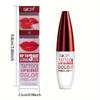 QICY Tattoo Lip Gloss Peel-Off Long-Lasting Moisturizing Liquid Lipstick with Waterproof Non-stick Cup Glossy Finish Nourishing