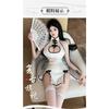 Night Crisp Erotic Underwear, Sexy Retro Hollowed-out Cheongsam, Hot Rear Mesh Perspective Temptation, Uniform Delivery 1672