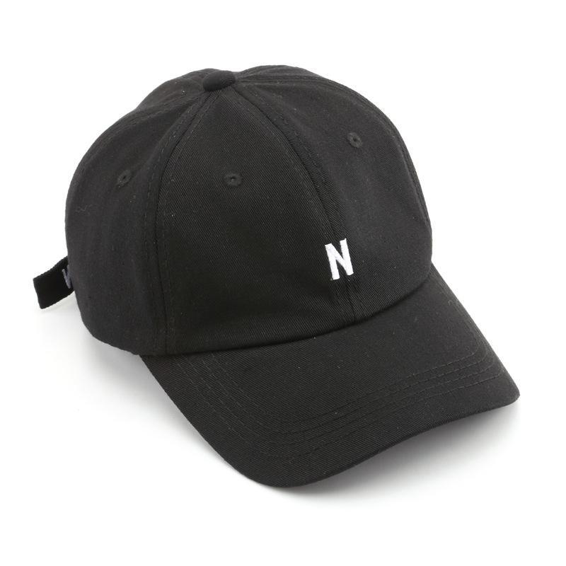 Women's Trendy Letter N Soft-top Baseball Cap, Outdoor Sun Protection, Sunshade, Couple's Duckbill Cap