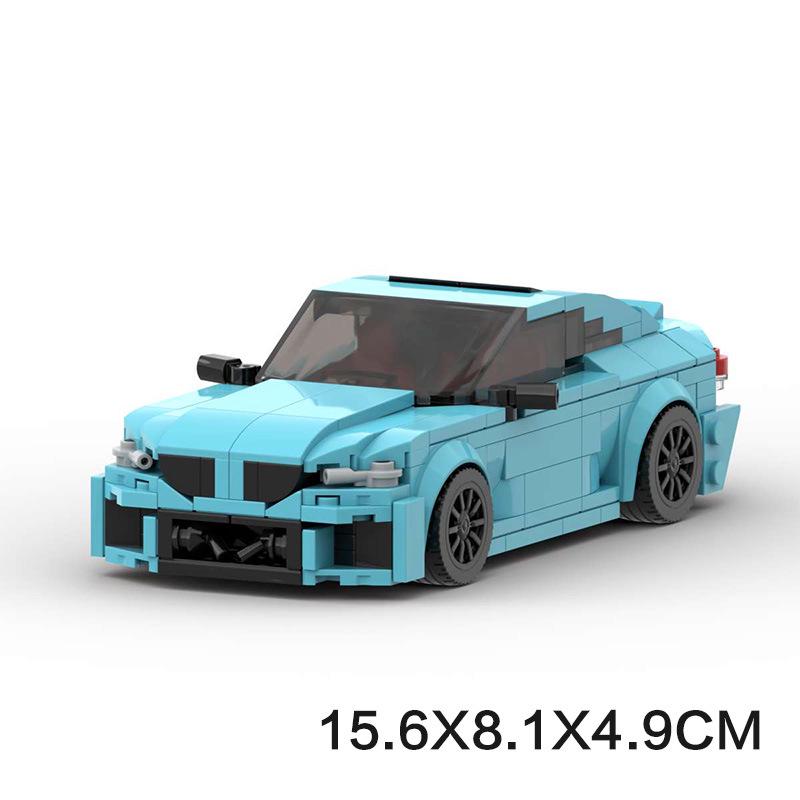 

Совместимые строительные блоки для Lego MOC-177482 BMW M2 (G87) Модель автомобиля из мелких деталей, креативное украшение