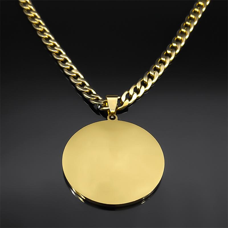 Horse Head Christian Pendant Necklace for Men Hip Hop Stainless Steel Rhinestone Animal Lucky Jewelry Gift for Boyfriend NZZZ498