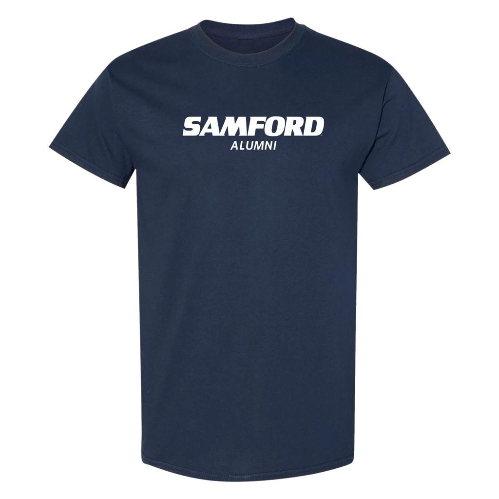 Samford University Bulldogs Alumni Block T-Shirt - Navy