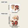 Painted and Praised Santa Claus Home Background Switch Beautification Wall Stickers