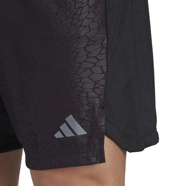 Adidas M Workout Wear NEK61 Size Shorts, Multi-Athletic Shorts, (HS7505), Black, J/L7
