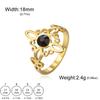 Jeshayuan Witch Knot Ring Je Hebrew Tetragrammaton Ring Witchcraft Pentagram Ring For Women Amulet Jewelry Gift