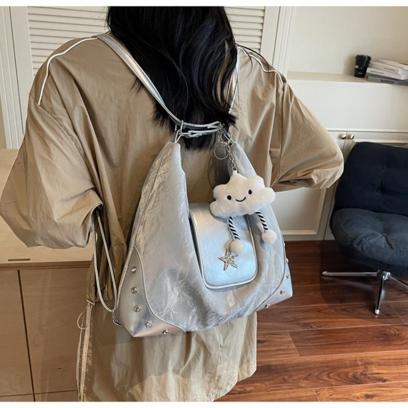 Large Capacity Bag Women's Summer New Shoulder Commuter Tote Bag Multi-functional Backpack