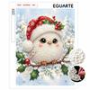 Christmas Bird Pearl Painting Kit Cute Snowy Winter Animal DIY Sparkling Bead Canvas Aesthetic Art Craft Wall Decor Gift for Home Decoration