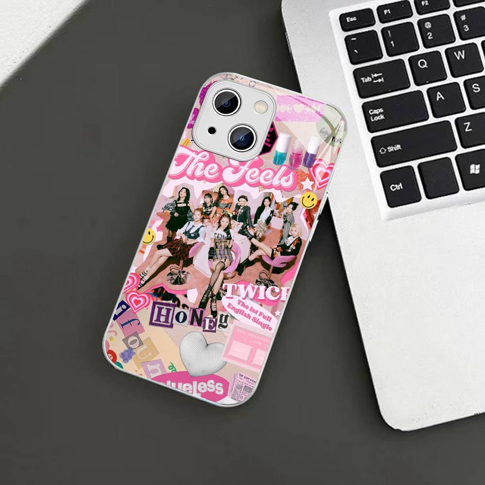 Kpop T-TwiceS For IPhone 14 13 12 Mini 11 Pro XS Max X XR 14 Plus Tempered Glass Cover