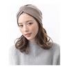 Ventaine Rib Turban Hair Band Wide Cross Hair Band Casual Simple Volume Hair Accessory HB-99-MOC- Mocha