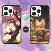 Cute Cartoon Animal Fox Phone Case For iPhone 16,15,14,13,12,11,Pro,Max,Plus,Mini,Magsafe,Magnetic Wireless Charging Case